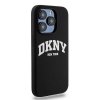 DKNY DKHMP14LSNYACH iPhone 14 Pro6.1 czarny/black hardcase Liquid Silicone White Printed Logo MagSafe